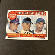 Price Drop - 1969 Topps Yaz Yastrzemski Oliva #1 Nr Mint 1968 AL Batting HOF