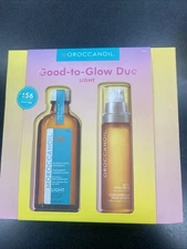 Moroccanoil Good To Glow Duo 3.4 Oz Oil And 3.4oz Body Serum