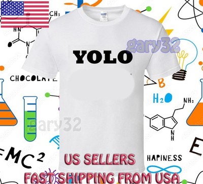 NEW SHIRT YOLO YOU ONLY LIVE ONCE LOGO UNISEX T-SHIRT FUNNY MEN'S SIZE S-5XL