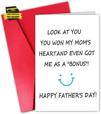 Funny Birthday Cards for Daughters and Son to Give to Their Fathers Dad,Funny Bo