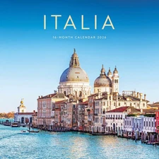 Carousel Calendars,  Italia 2026 Wall Calendar, 12'' X 12'', 16-Month Calendar w