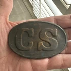 Civil War Confederate Cs Belt Buckle