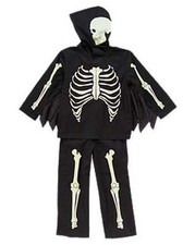 GYMBOREE GITD SKELETON COSTUME 3-4 NWT
