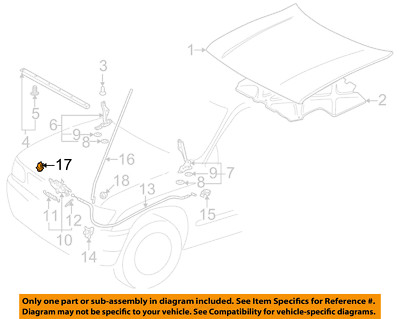 GENUINE Hood Support Prop Rod Clip Holder 53452-90351 for Toyota