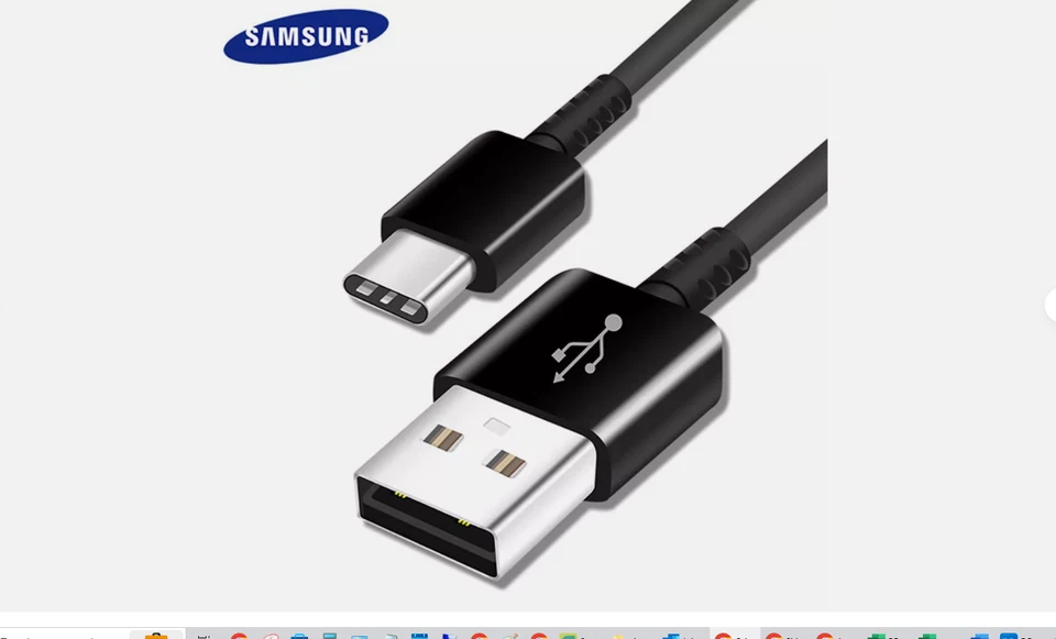 [Paquete de 2] Cargadores de pared de carga rápida Samsung Galaxy Home tipo C - Cable de 3 pies Foto 3 de 4