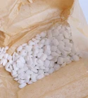 100 Vintage MILK GLASS Japan Chalk White Cushion Cut Octagon Glass Stones 6x8mm