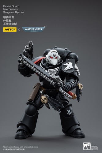 Figuras de acción JOYTOY Warhammer 40k Guardia Cuervo Intercesores Sargento Rychas - Imagen 8 de 12