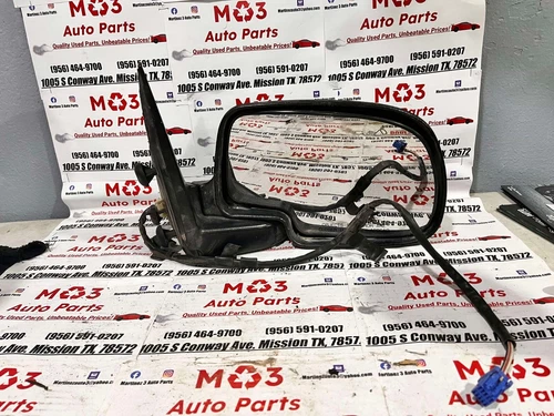 Right Side View Mirror Power Heated Smooth Black 00-02 Chevy GMC