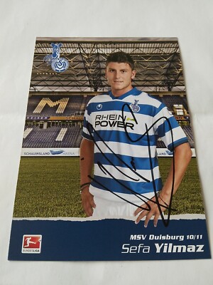 Signed postcard Sefa Yilmaz MSV Duisburg new 