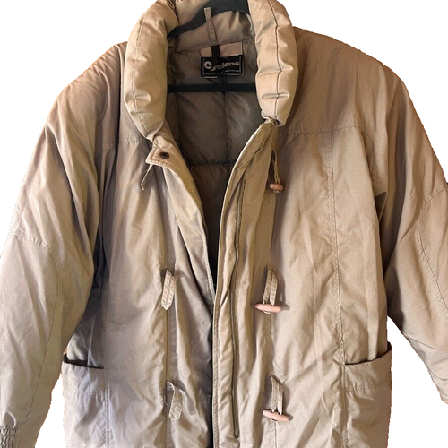 Cyclone Down Puffer Coat Beige 22W Quilted - Picture 2 of 17