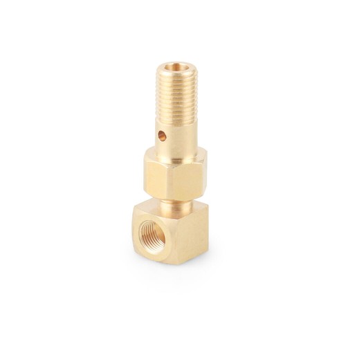 M12x1,25 a 1/8-27 NPT adattatore bullone misuratore di pressione carburante per Honda Civic CRX - Foto 5 di 6