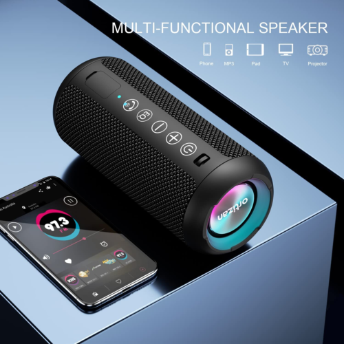 Portable Bluetooth Speaker, IPX7 Waterproof, 24W Loud Sound, 30H Playtime - Picture 4 of 12