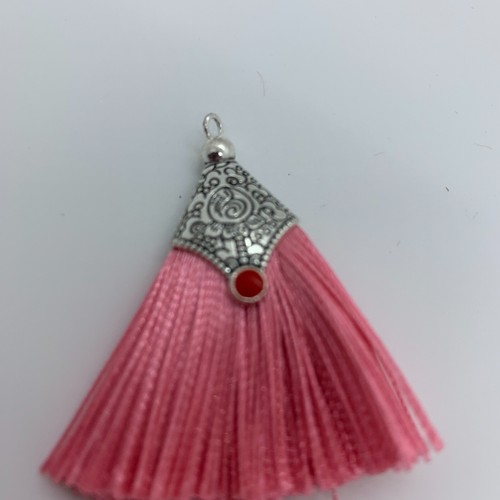 Tassels with Hook Fan Design with Silver Triangle Design 5cm DIFFERENT COLOURS - Picture 16 of 23