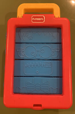 Vintage Playskool Mix-N-Match Funny Face Tracing Coloring Silly Template 1992