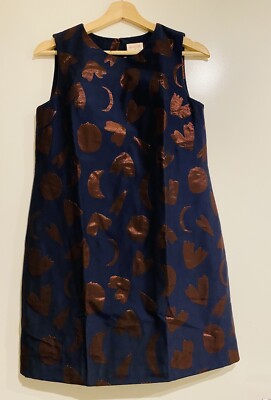 Gorman Moon Moth Navy Shift Dress 8 | eBay