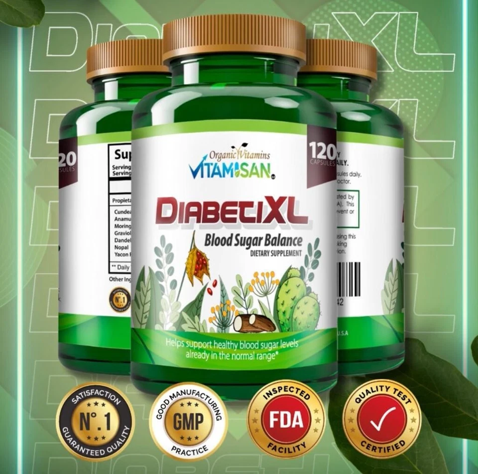 Diabenic support  Suger  Blood Sugar , low sugar control Supplement 120 capsules - Image 3 of 4