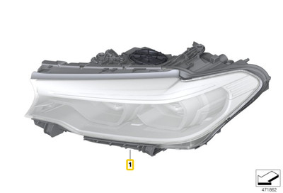 BMW 5er G30 LED Scheinwerfer links Inkl TMS 63117214959 online 
