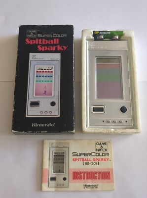 NINTENDO GAME & WATCH SPITBALL SPARKY BU-201 1984 SUPER COLOR