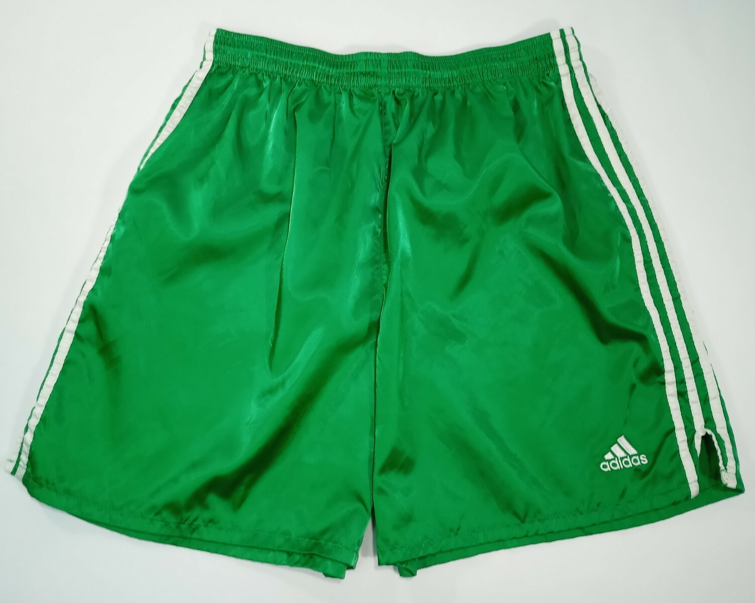 adidas green soccer shorts
