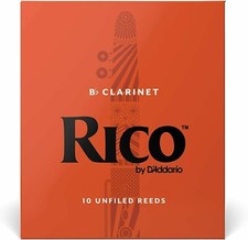 Rico by D'Addario RCA1015 Bb Clarinet Reeds, Strength 1.5, 10-pack
