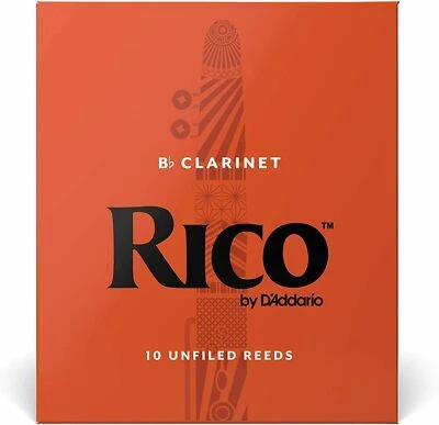 Rico by D'Addario RCA1015 Bb Clarinet Reeds, Strength 1.5, 10-pack