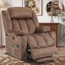 Large Electric Power Lift Recliner Chair with Extended Footrest for Elderly Big