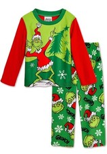 NWT Toddler Dr. Seuss The GRINCH Stole Christmas Pajamas 2pc Sleepwear 2T PJ NEW