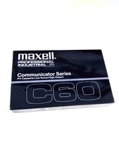 Maxell Professional Industrial P/I Communicator Series C60 Cassette Tape NEW