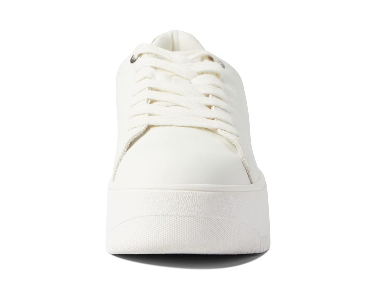 【Steve Madden】フィニアンホワイトレザー Steve Madden Z82129* Womens White Rockaway Platform Sneaker
