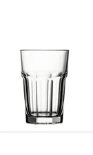 Heavy Base 10 oz Clear Glass Drinking Glasses for Water, Juice, Beer [Set Of 12]