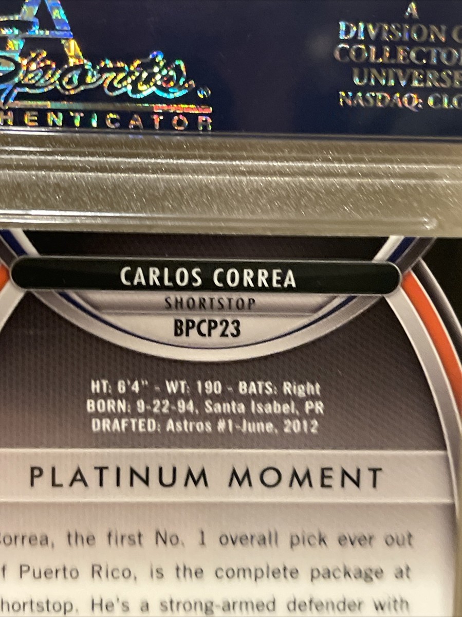 2013 Bowman Platinum #23 Carlos Correa PSA 10 Chrome Prospects