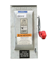Siemens HF361NR Heavy Duty Fusible Safety Switch 30A 600V 3-Pole