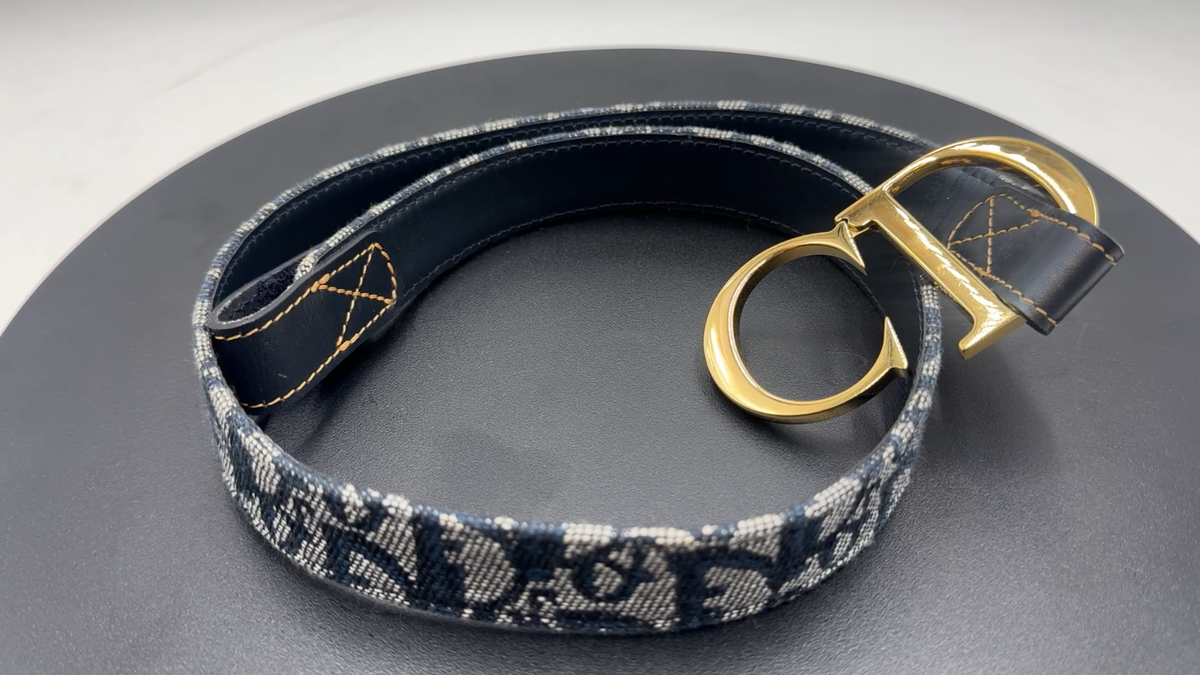 Dior ディオール 30 Montaigne ベルト 30 Montaigne Circled Belt Black Smooth Calfskin, 25 MM | DIOR