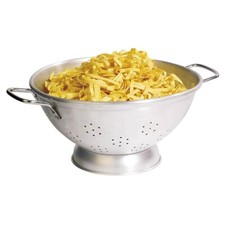 Heavy Duty Catering Colander with Large Handles Durable Aluminium 4 Sizes