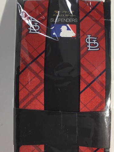 St. Louis Cardinals MLB Baseball Oxford Suspenders NEW In Package Licensed - Bild 3 von 4