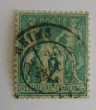 TIMBRE FRANCE TYPE SAGE N 62 OBL CAD SEPT 1876 T BON CENTRAGE COTE +510€