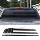 Black Rear Window American Flag Trim Sticker Decals For Toyota 2007-2021 Tundra