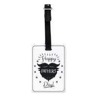 Happy Des Vaters Tag Bart Optischer GepäCk Tag Koffer Tasche - Lustig Dad Scherz