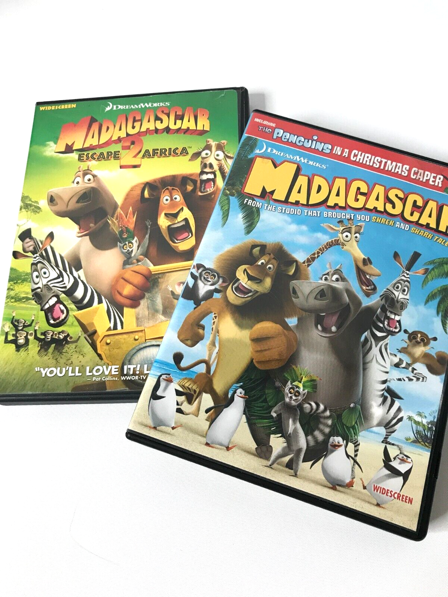 MADAGASCAR & MADAGASCAR ESCAPE 2 AFRICA 2 DVD's | eBay