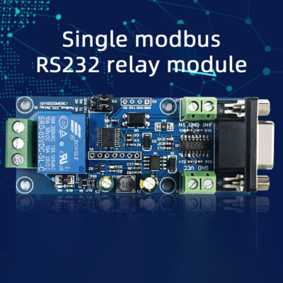 DC7V-24V Modbus-Rtu 1/2 Channel Relay Module Modbus RTU Switch RS232 TTL UART