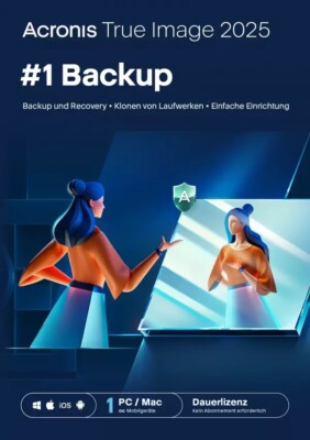 Acronis True Image 2025/2026 | 1 Gerät Dauerlizenz Vollversion Win Mac Download
