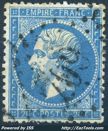 FRANCE EMPIRE N° 22 AVEC OBLITERATION GC 709 CAMBRAI NORD - Picture 1 of 2