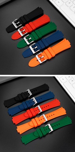 21 mm 24 mm Silikon Gummi Uhrenarmband für Maserati Dreizack Ersatzband R88 - Bild 10 von 42