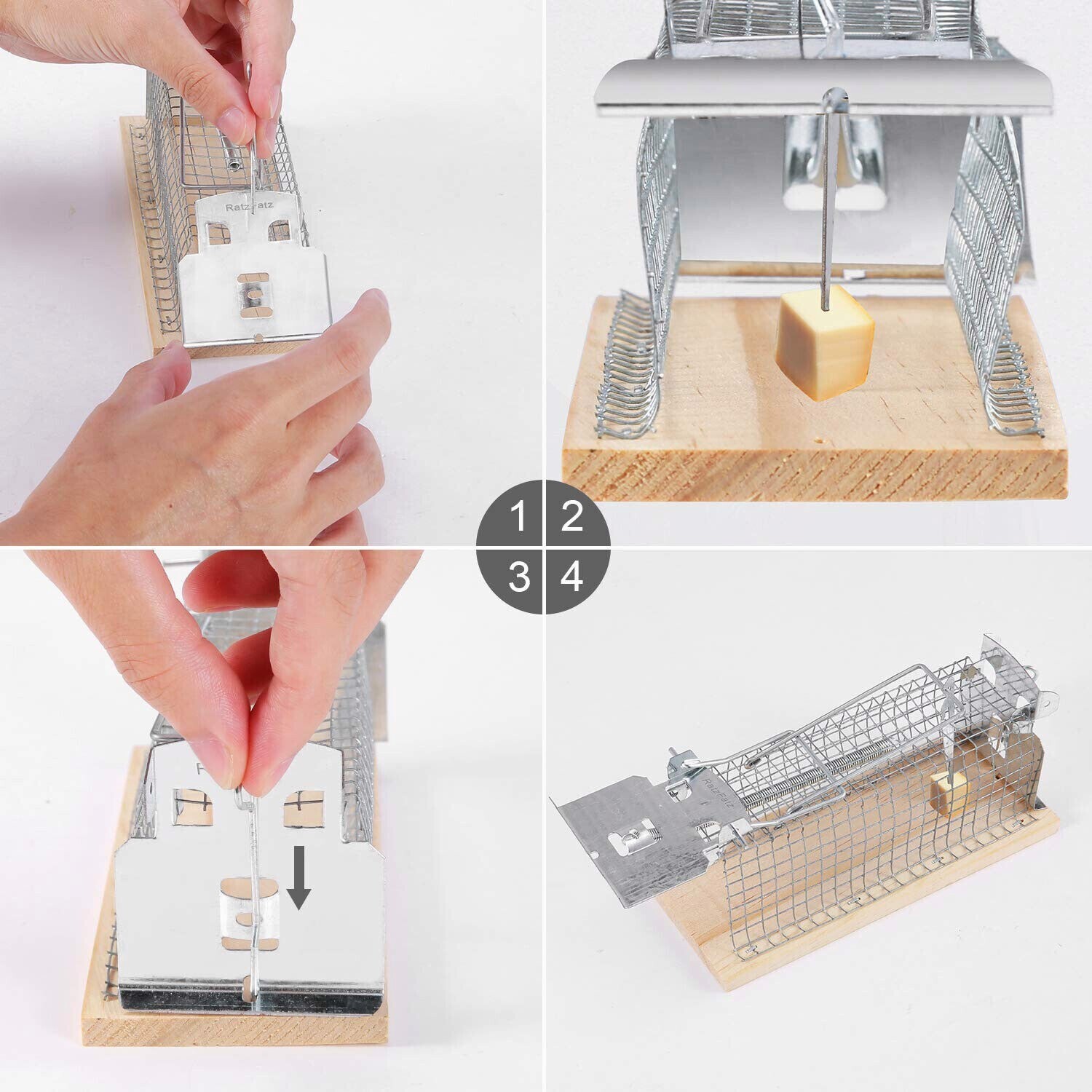 Gancio Cattura Serpenti Telescopico In Acciaio Inox - Estensibile Fino A 100 Cm, Per Rettili, Caccia, Maneggevole - Foto 2