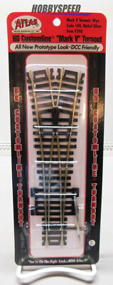 ATLAS HO SCALE CUSTOMLINE CODE 100 MARK V WYE TURNOUT switch railroad ATL390 NEW
