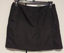 adidas Women's Sz 6 Black 3 Stripe Stretch Golf/Tennis Skort Climacool-104