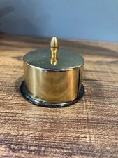 Vintage Brass Postage Stamp Roll Dispenser, Felt Bottom, PAT Products K & McD