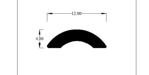 CARAVAN/MOTORHOME AWNING RAIL INSERT/MOULDING/TRIM/HERZIM STRIP 12mm 30mts Black - Picture 2 of 2