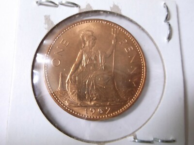 1967 One Penny Great Britain BU | eBay