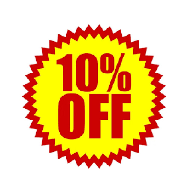 10 % off